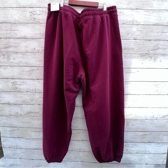 NEW XXL Womens Nike Jordan Flight Fleece Essential Jogger Pant Cherrywood Maroon - Picture 7 of 11